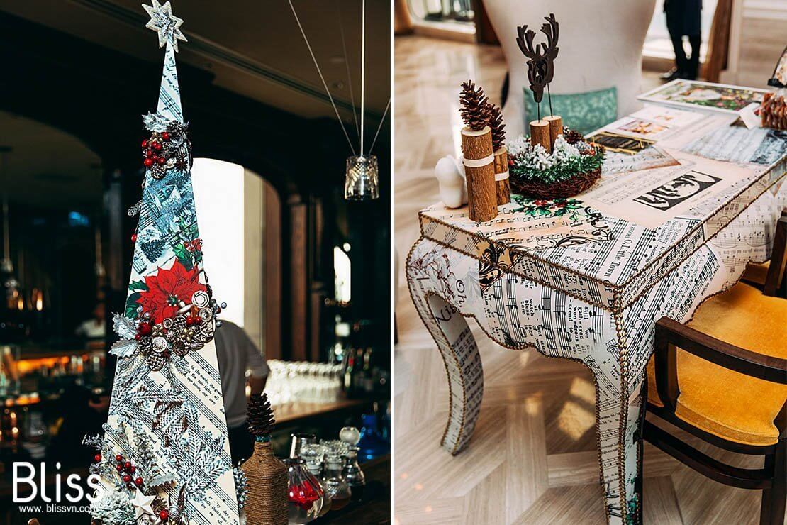 xmas hotel decoration idea by bliss decor vietnam