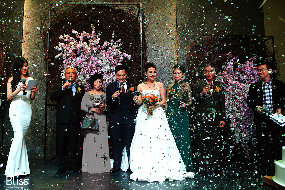 tổ chức tiệc cưới cao cấp thiền tịnh gem center bliss wedding Việt Nam