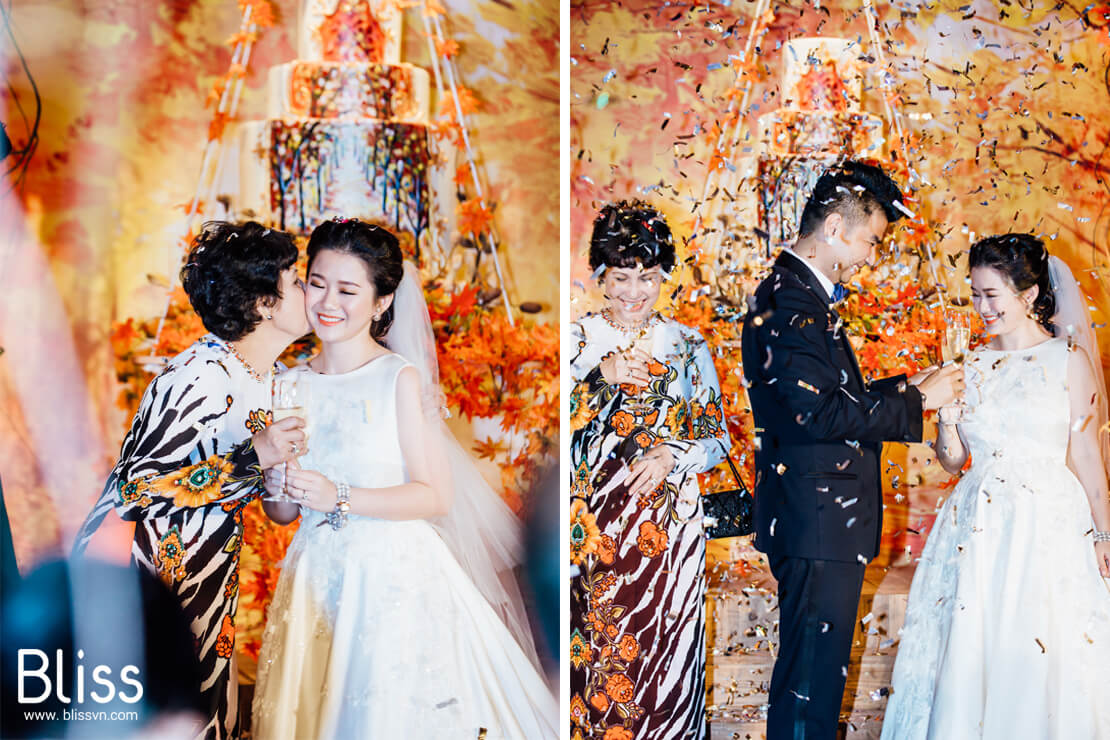 trang trí tiệc cưới theo chủ đề bliss wedding