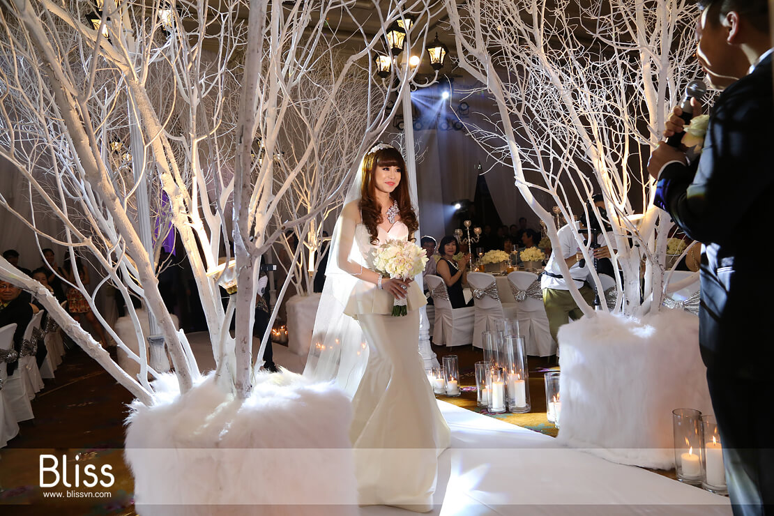 trang trí tiệc cưới mùa noel bliss wedding planner vietnam