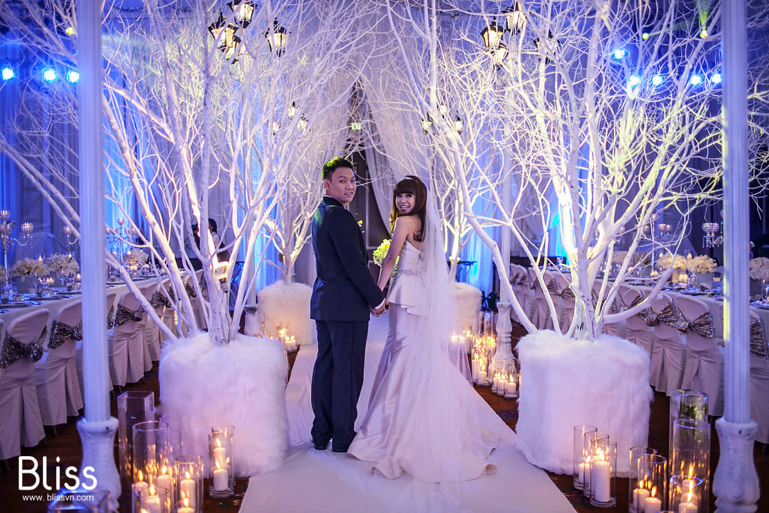 trang trí tiệc cưới mùa noel bliss wedding planner vietnam