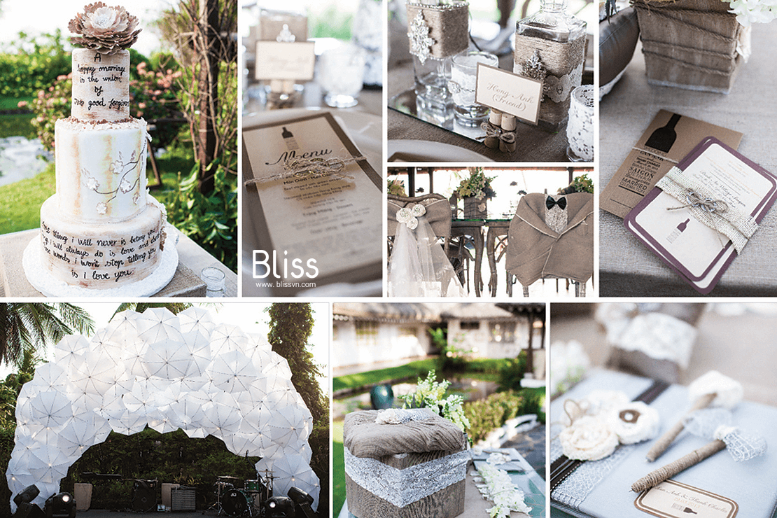 outdoor rustic wedding in vietnam by bliss wedding planner vietnam