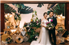 trang trí bàn gallery tiệc cưới tại park hyatt saigon, bliss flower design, wedding gallery corner,