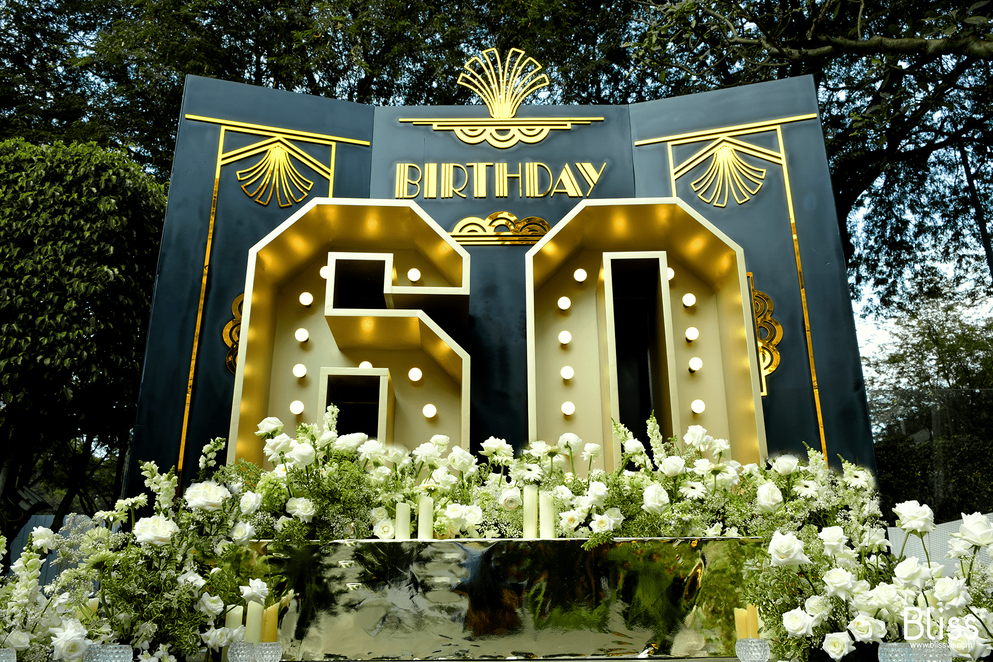 Trang trí sinh nhật decoration 60th birthday lần thứ 60
