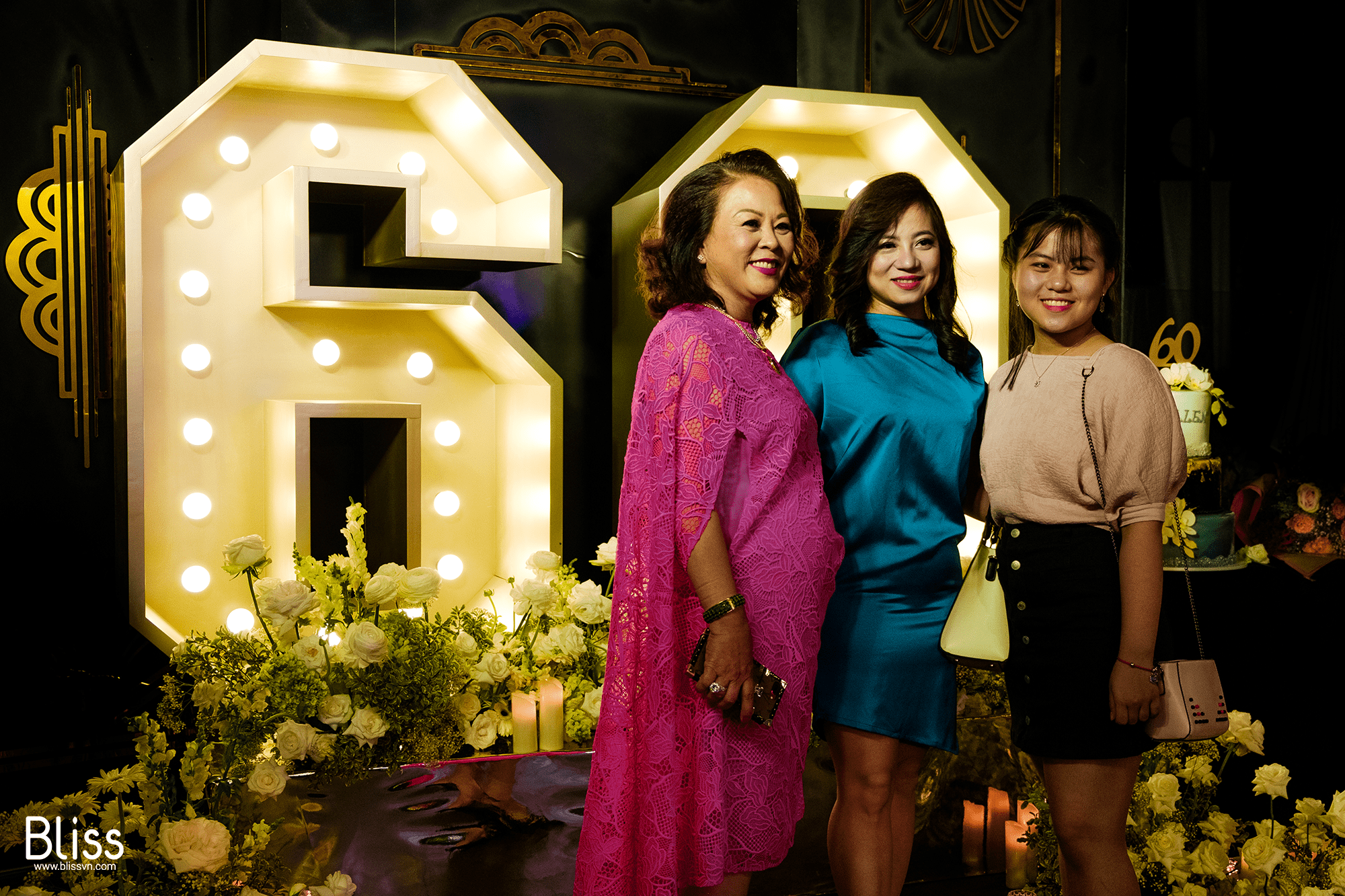 60th birthday party decoration, bliss vietnam