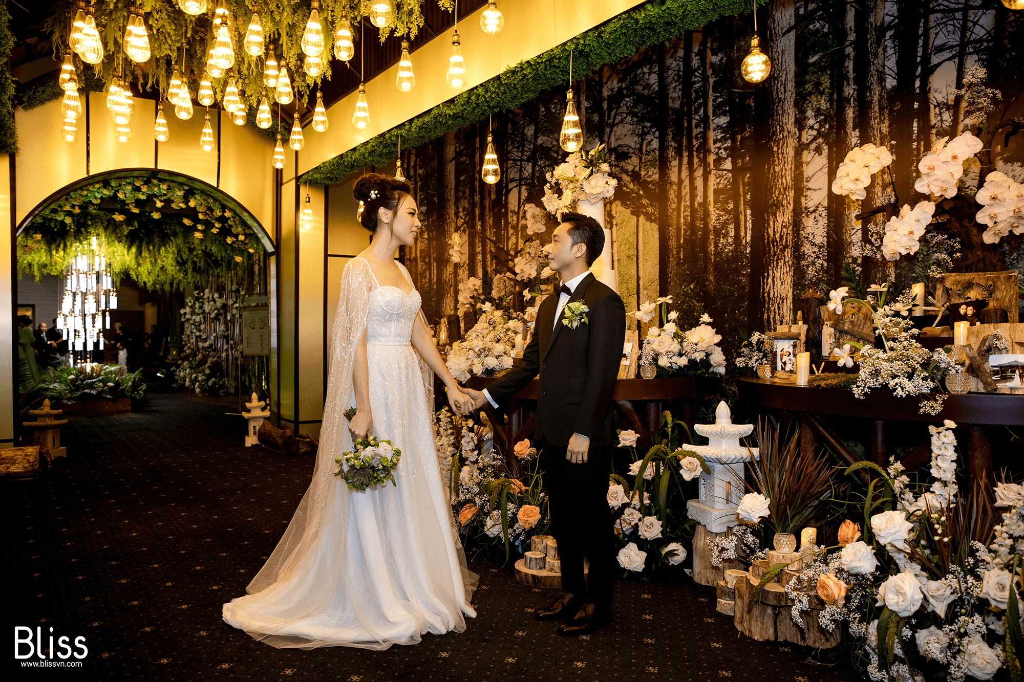 không gian lễ cưới Cường Đôla và Đàm Thu Trang - Bliss wedding planner Việt Nam