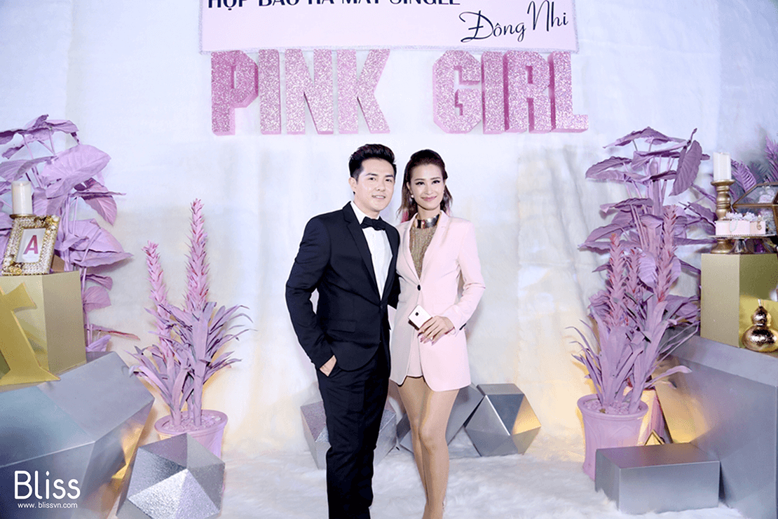 mv pink girl press conference đông nhi by bliss event vietnam