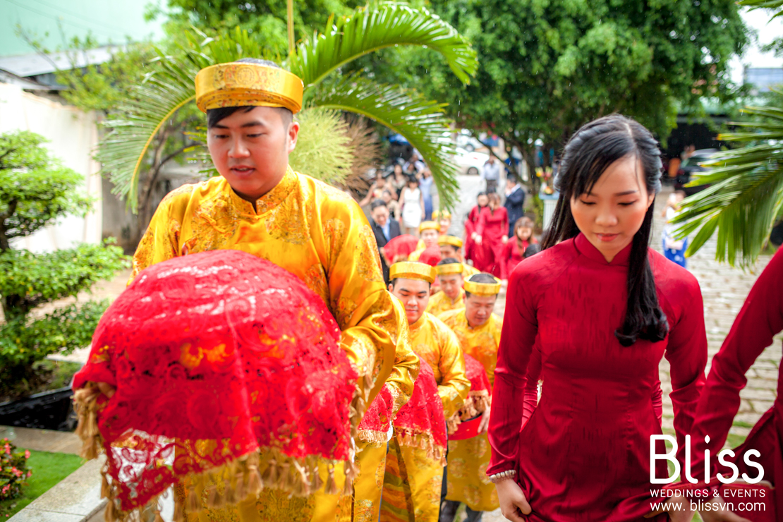 Vietnamese traditional wedding ceremony by bliss wedding in vietnam