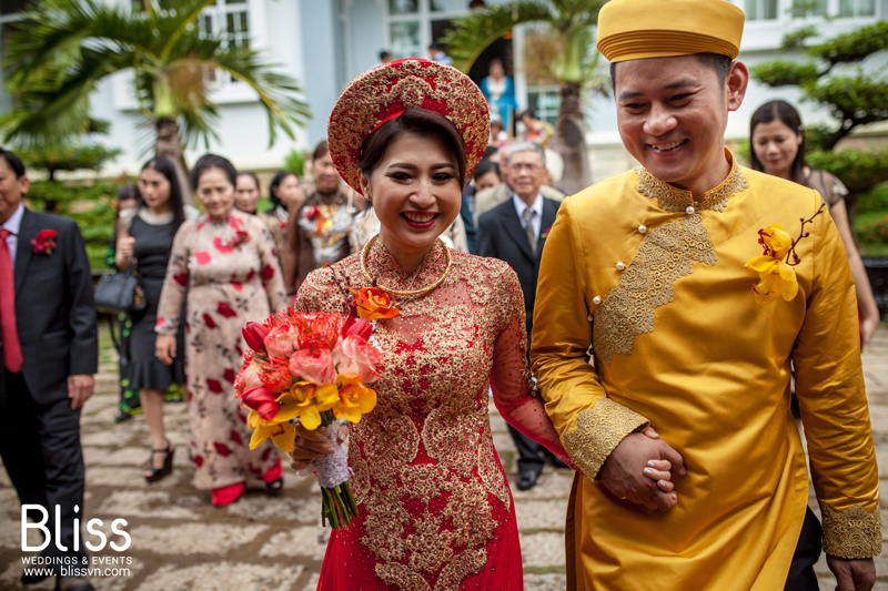 Vietnamese traditional wedding ceremony by bliss wedding in vietnam