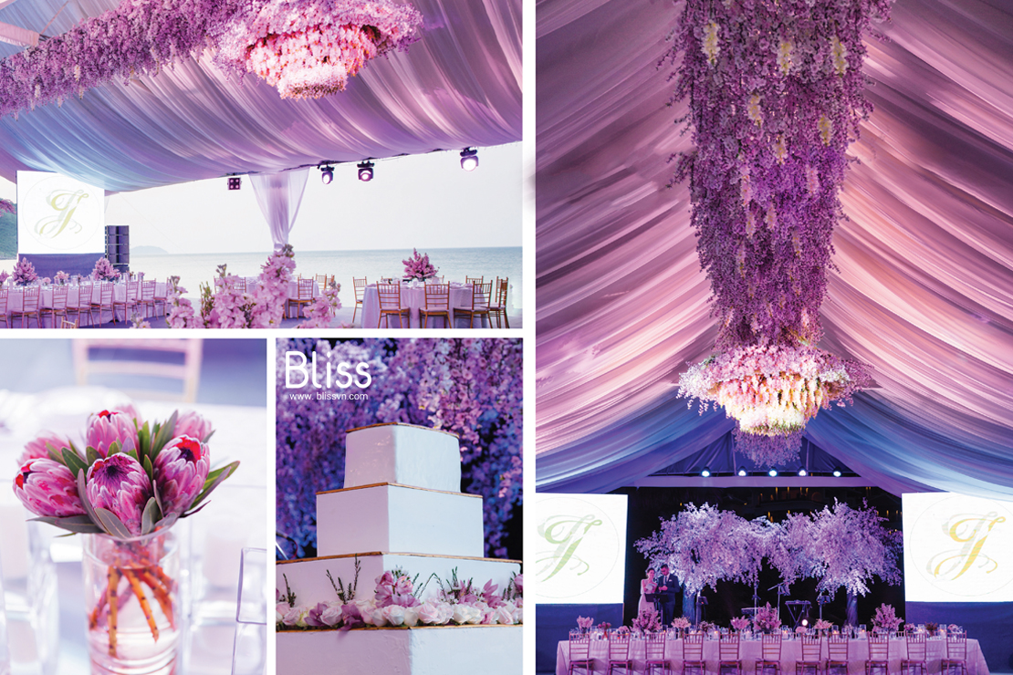 tiệc cưới concept thực hiện bởi bliss wedding planner