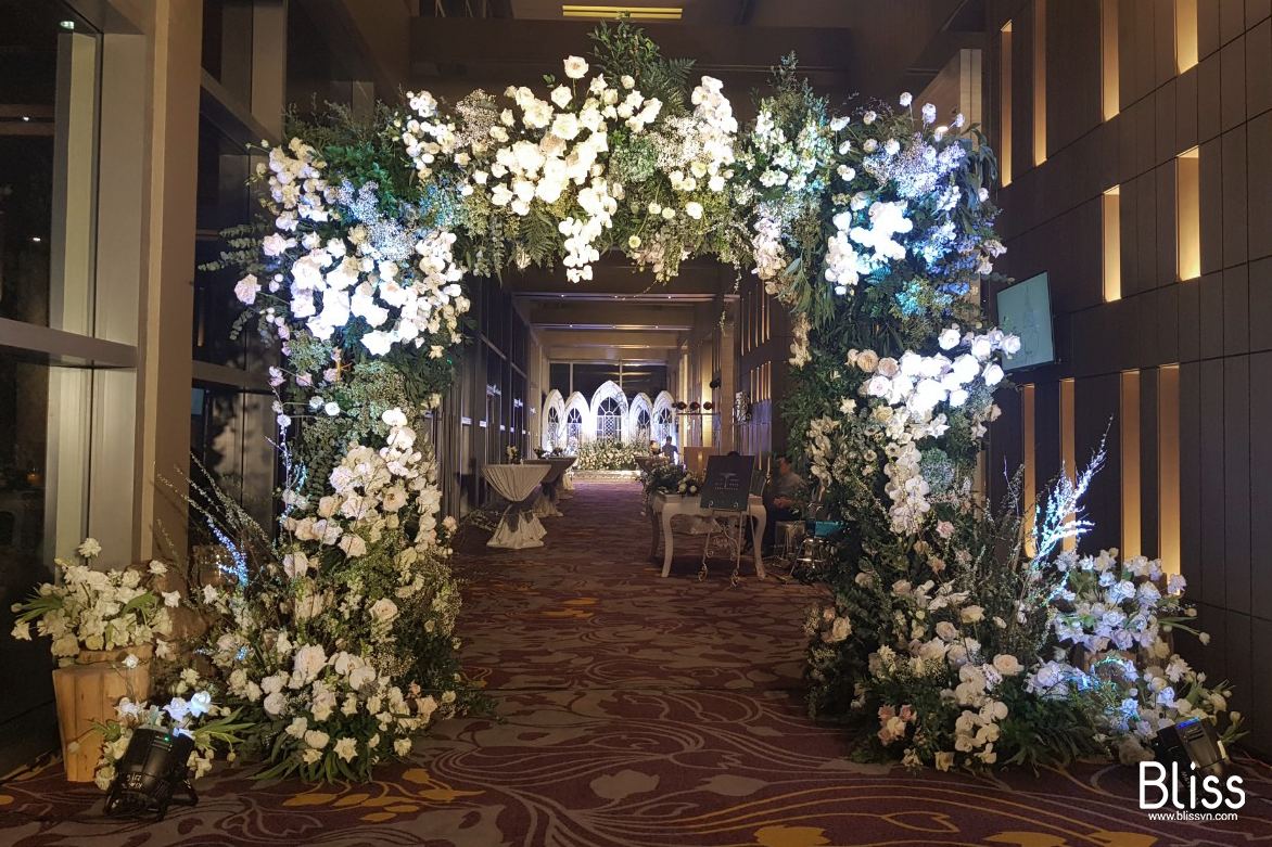 Wedding Arch decoration by Bliss - Intercontinental Nha Trang