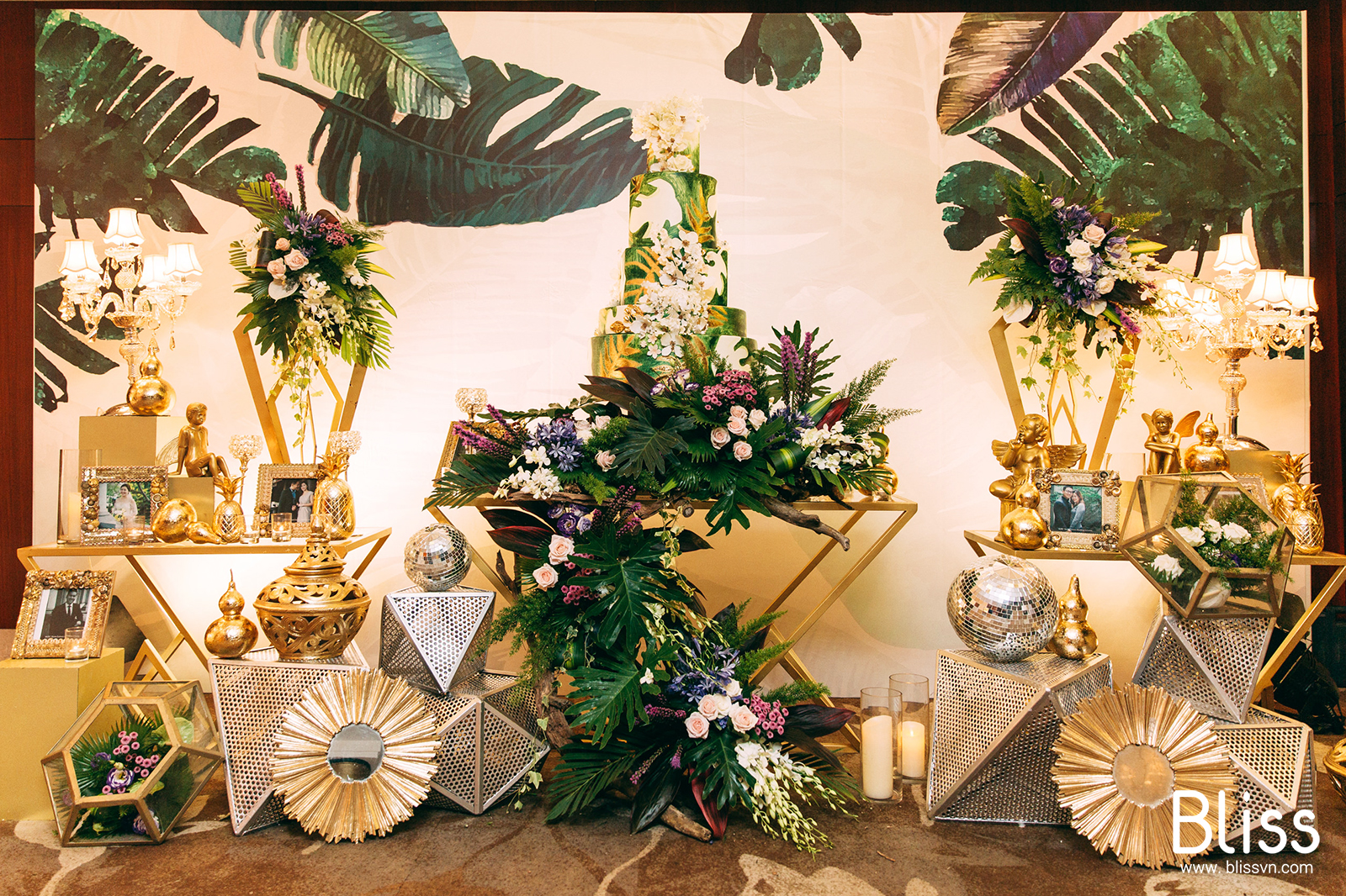 trang trí tiệc cưới tropical bliss wedding việt nam